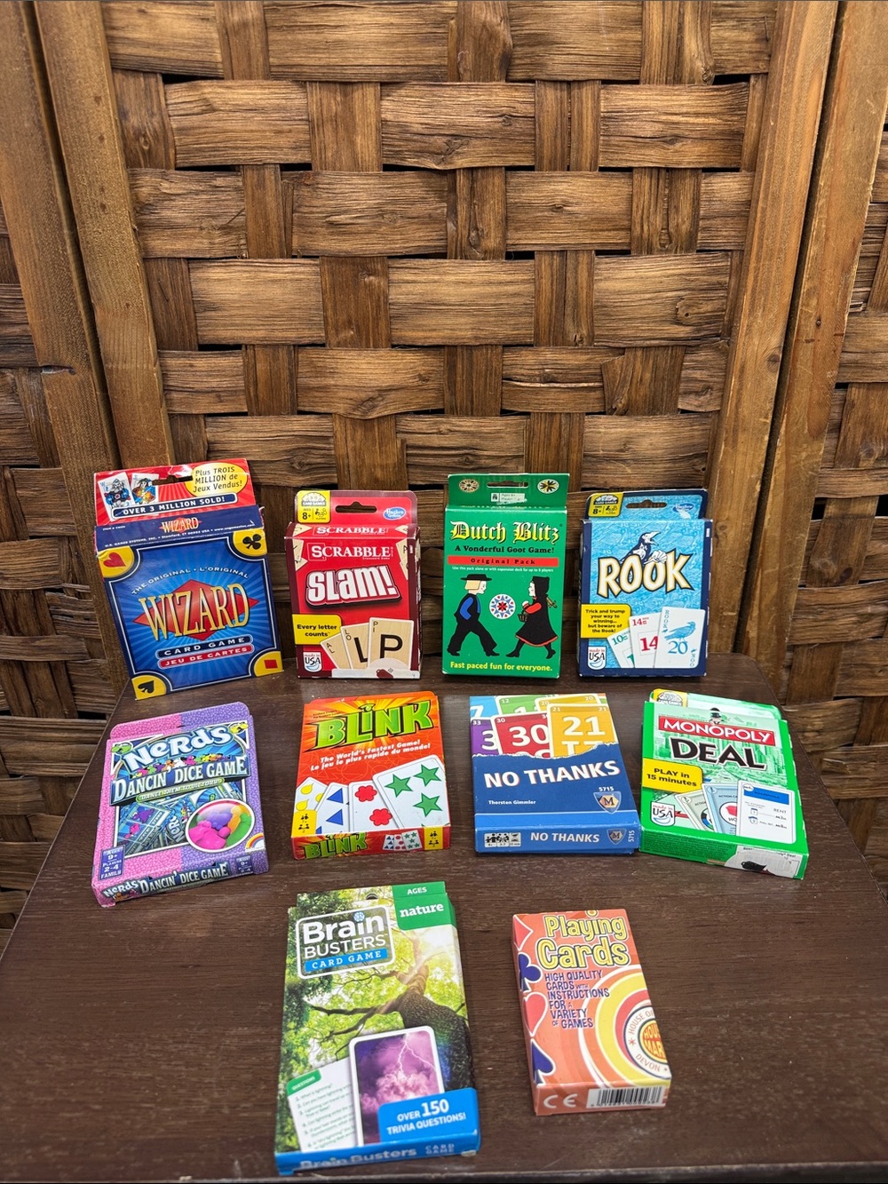 Hasbro Card Game Bundle –Rook, Dutch Blitz, Scrabble etc
